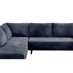 Fabrique de Styles Canapé d'angle droit 5 places André - effet velours - Seven emerald* Canapés D'angle