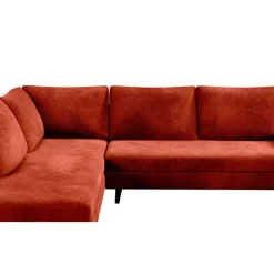 Fabrique de Styles Canapé d'angle droit 5 places André - effet velours - Seven emerald* Canapés D'angle