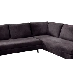 Fabrique de Styles Canapé d'angle droit 5 places André - effet velours - Seven emerald* Canapés D'angle