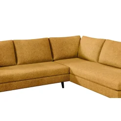 Fabrique de Styles Canapé d'angle gauche 5 places André - tissu texturé - Crown moutarde* Canapés D'angle