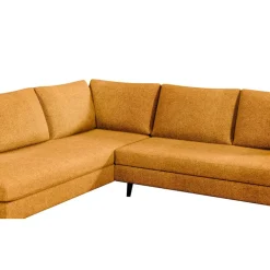 Fabrique de Styles Canapé d'angle gauche 5 places André - tissu texturé - Crown moutarde* Canapés D'angle