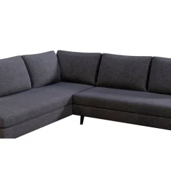 Fabrique de Styles Canapé d'angle gauche 5 places André - tissu texturé - Crown moutarde* Canapés D'angle