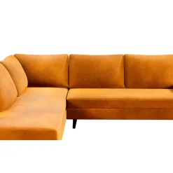 Fabrique de Styles Canapé d'angle gauche 5 places André - velours vintage - Adore gold* Canapés D'angle