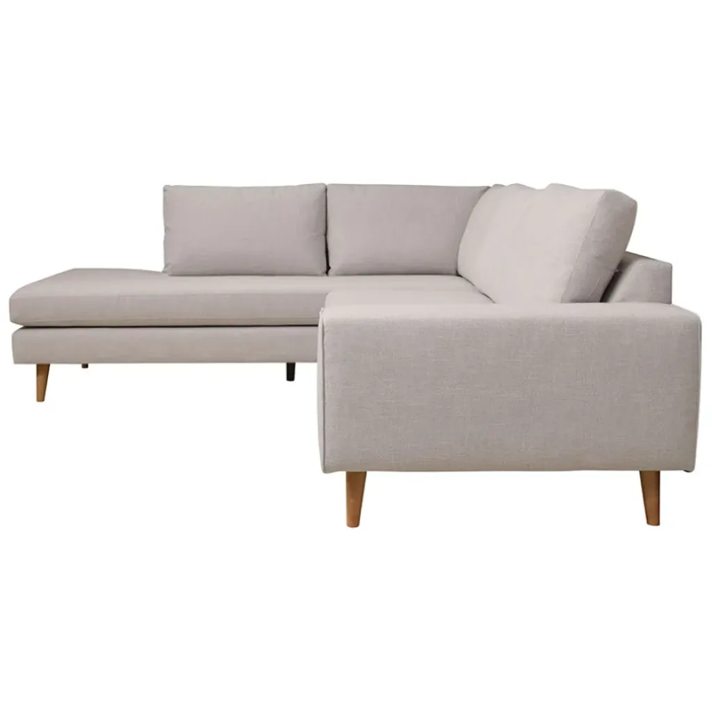 Fabrique de Styles Canapé d'angle gauche 5 places André - velours vintage - Adore kaki hunter* Canapés D'angle