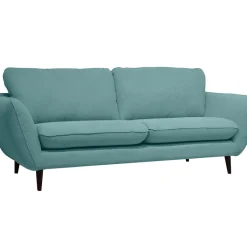 Fabrique de Styles Canapé fixe 2 places AXEL - Effet Velours - Seven Anthracite* Canapés Fixes