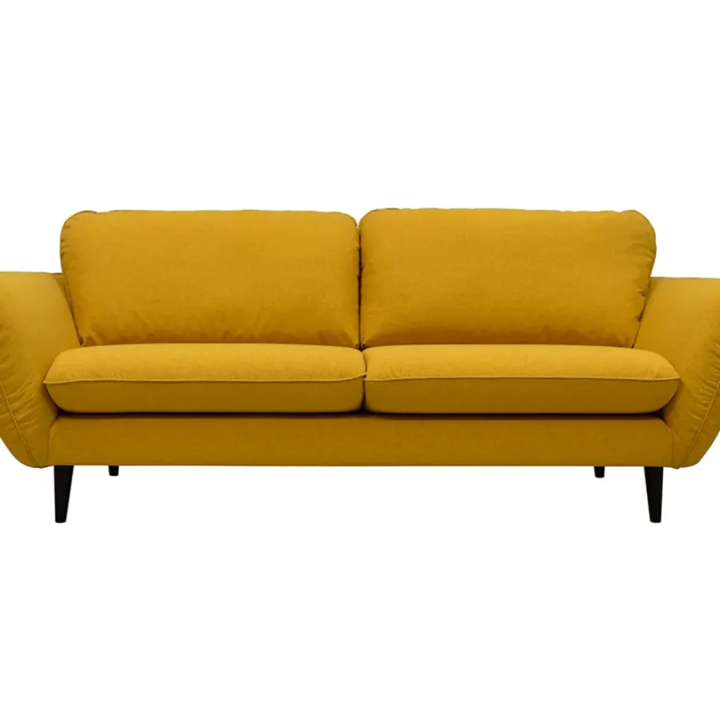 Fabrique de Styles Canapé fixe 3 places Axel - Velours Vintage - Adore Anthracite* Canapés Fixes