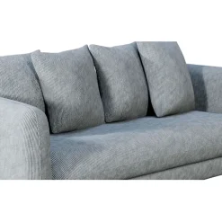 Fabrique de Styles Canapé fixe 3 places Basile - Effet Velours Côtelé - Fjord Écru* Canapés Fixes