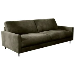 Fabrique de Styles Canapé fixe 3 places Gaspard - Velours Vintage - Adore Anthracite* Canapés Fixes