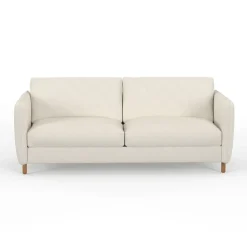 Fabrique de Styles Canapé fixe 4 places Gustave - Velours Texturé - Dany Ecru* Canapés Fixes