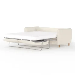 Fabrique de Styles Canapé fixe 4 places Gustave - Velours Texturé - Dany Ecru* Canapés Fixes