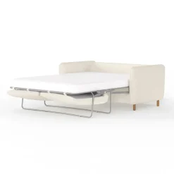 Fabrique de Styles Canapé fixe 4 places Gustave - Velours Texturé - Dany Ecru* Canapés Fixes