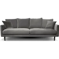 Fabrique de Styles Canapé fixe 4 places Marius - Effet Velours - Seven Turtle* Canapés Fixes