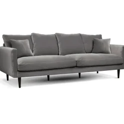 Fabrique de Styles Canapé fixe 4 places Marius - Effet Velours - Seven Turtle* Canapés Fixes