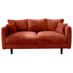 Fabrique de Styles Canapé fixe 4 places Marius - Effet Velours - Seven Turtle* Canapés Fixes