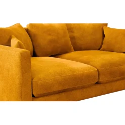 Fabrique de Styles Canapé fixe 4 places Marius - Effet Velours - Seven Turtle* Canapés Fixes