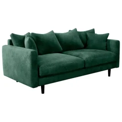 Fabrique de Styles Canapé fixe 4 places Marius - Effet Velours - Seven Turtle* Canapés Fixes