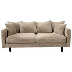 Fabrique de Styles Canapé fixe 4 places Marius - Effet Velours - Seven Turtle* Canapés Fixes