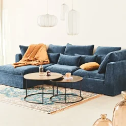 Fabrique de Styles Canapé modulable 3 places é avec pouf - Auguste* Canapés Modulables