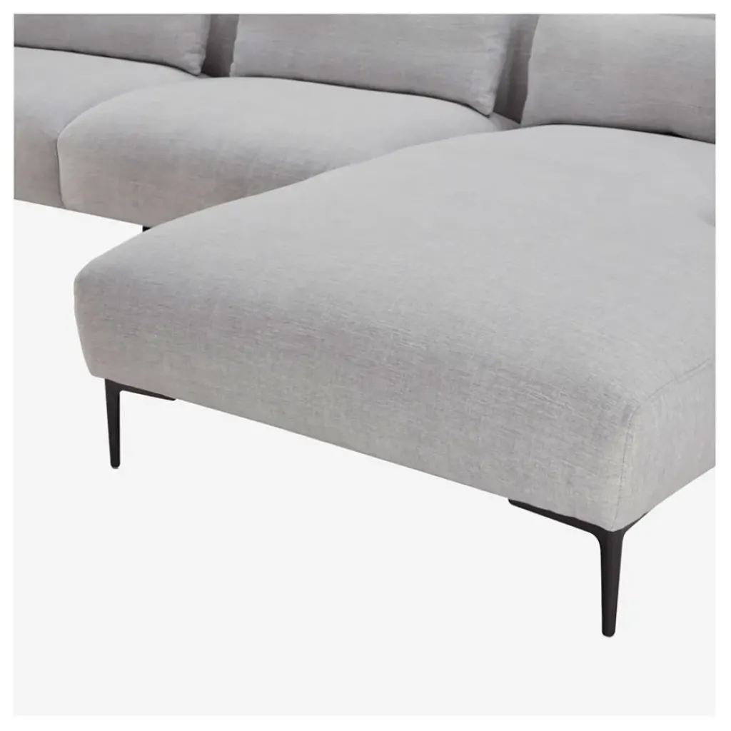 Fabrique de Styles Canape angle droit fixe en tissu perlé - Tessie* Canapés D'angle