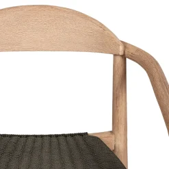 Fabrique de Styles Chaise avec accoudoirs en bois d'eucalyptus kaki - Anam* Chaises
