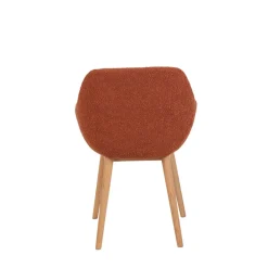 Fabrique de Styles Chaise avec accoudoirs en tissu bouclette - Altea* Chaises