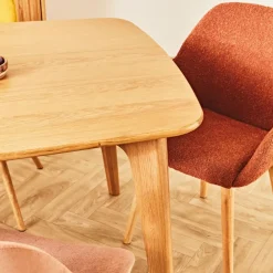 Fabrique de Styles Chaise avec accoudoirs en tissu bouclette - Altea* Chaises