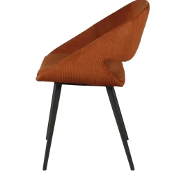 Fabrique de Styles Chaise avec accoudoirs en velours côtelé - Alma* Chaises