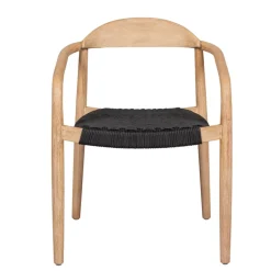 Fabrique de Styles Chaise avec accoudoirs en bois d' eucalyptus noir - Anam* Chaises