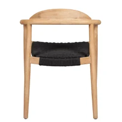 Fabrique de Styles Chaise avec accoudoirs en bois d' eucalyptus noir - Anam* Chaises