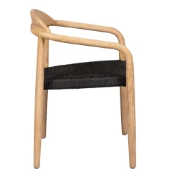 Fabrique de Styles Chaise avec accoudoirs en bois d' eucalyptus noir - Anam* Chaises