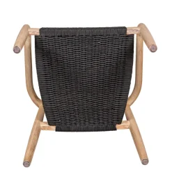 Fabrique de Styles Chaise avec accoudoirs en bois d' eucalyptus noir - Anam* Chaises