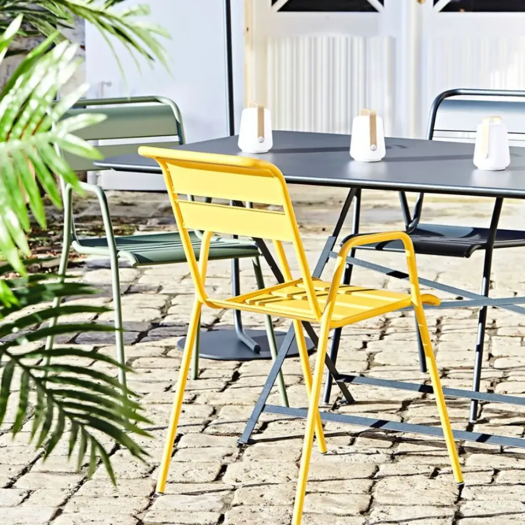 Fabrique de Styles Chaise bridge d'extérieur en acier - Monceau*Enfant Chaises, Fauteuils|Jardin