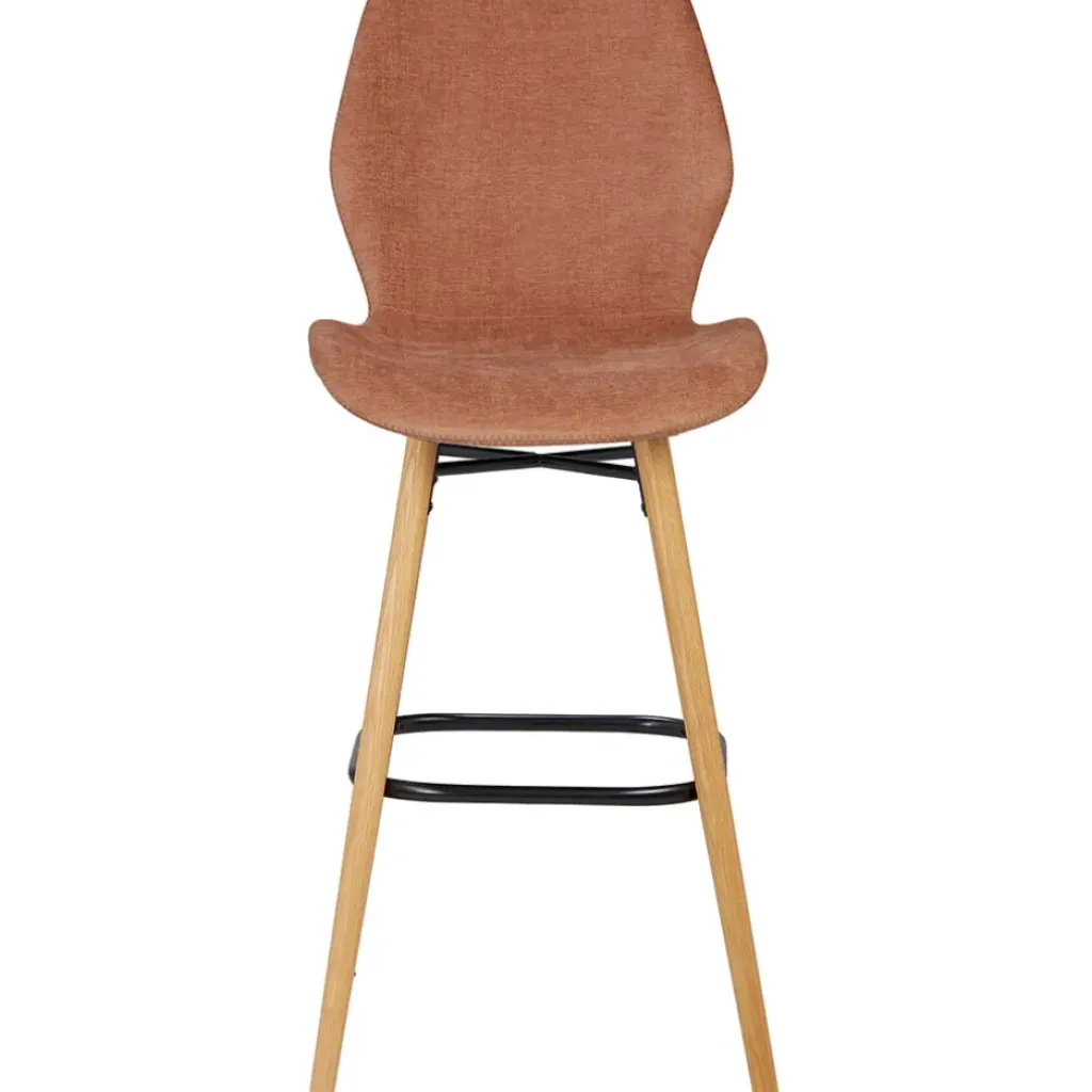 Fabrique de Styles Chaise de bar en tissu soft touch nèfle h65cm - Keri* Tabourets Et Chaises De Bar