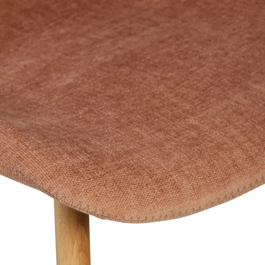 Fabrique de Styles Chaise de bar en tissu soft touch nèfle h65cm - Keri* Tabourets Et Chaises De Bar