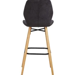 Fabrique de Styles Chaise de bar en tissu soft touch h65cm - Keri* Tabourets Et Chaises De Bar