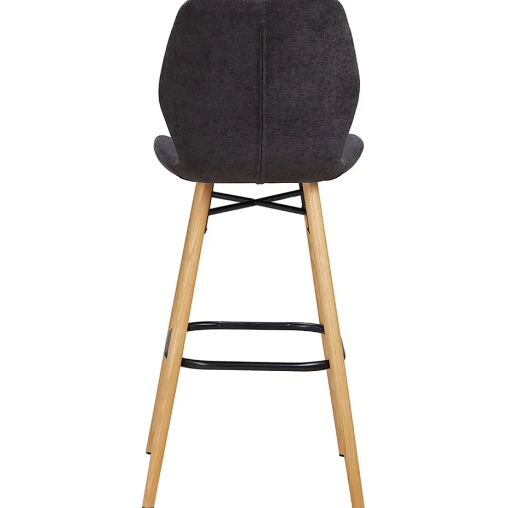 Fabrique de Styles Chaise de bar en tissu soft touch h65cm - Keri* Tabourets Et Chaises De Bar