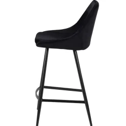 Fabrique de Styles Chaise de bar en velours côtelé h67cm - Ben* Tabourets Et Chaises De Bar