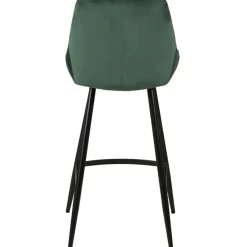 Fabrique de Styles Chaise de bar en velours h67cm - Ben* Tabourets Et Chaises De Bar