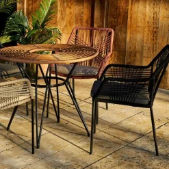 Fabrique de Styles Chaise de jardin empilable en résine tressée - Seville*Enfant Chaises, Fauteuils|Jardin