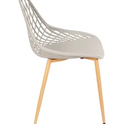 Fabrique de Styles Chaise de jardin en plastique gris - Malaga*Enfant Chaises, Fauteuils|Jardin