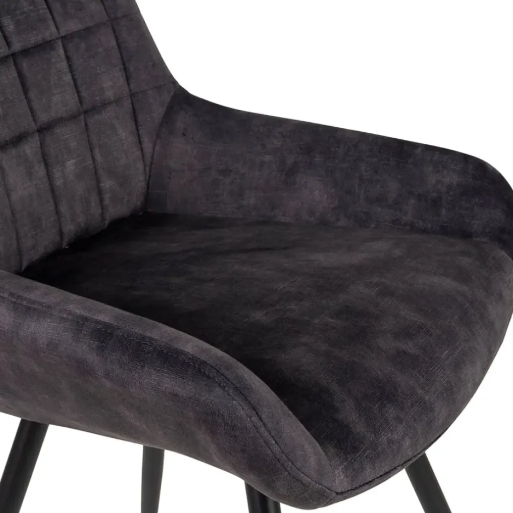 Fabrique de Styles Chaise de salle à manger en velours - dana* Chaises