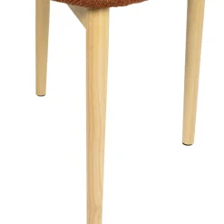 Fabrique de Styles Chaise de salle à manger en tissu et hévéa - Elsy* Chaises