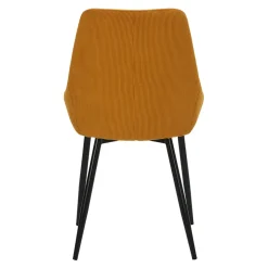 Fabrique de Styles Chaise de salle à manger en velours côtelé - Ben* Chaises