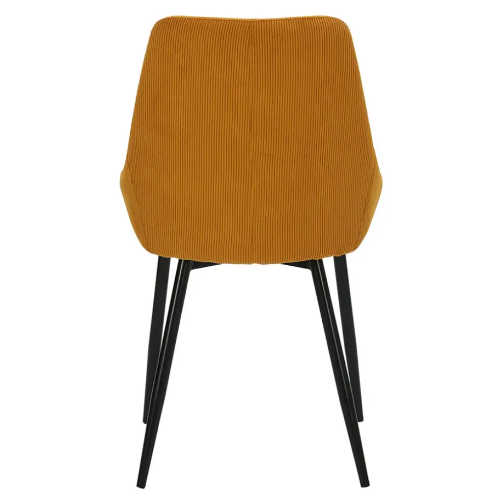 Fabrique de Styles Chaise de salle à manger en velours côtelé - Ben* Chaises