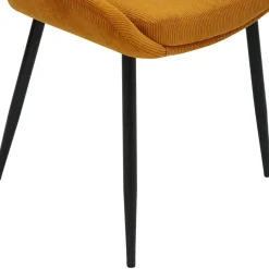 Fabrique de Styles Chaise de salle à manger en velours côtelé - Ben* Chaises