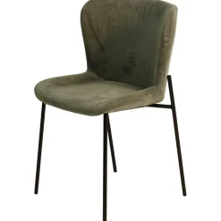 Fabrique de Styles Chaise de salle à manger en velours côtelé foncé - Holden* Chaises