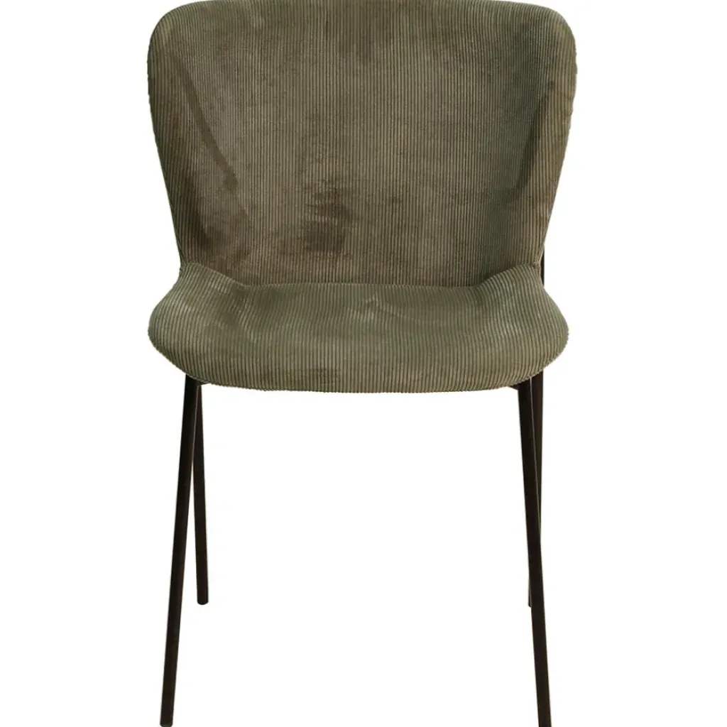 Fabrique de Styles Chaise de salle à manger en velours côtelé foncé - Holden* Chaises