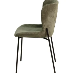 Fabrique de Styles Chaise de salle à manger en velours côtelé foncé - Holden* Chaises