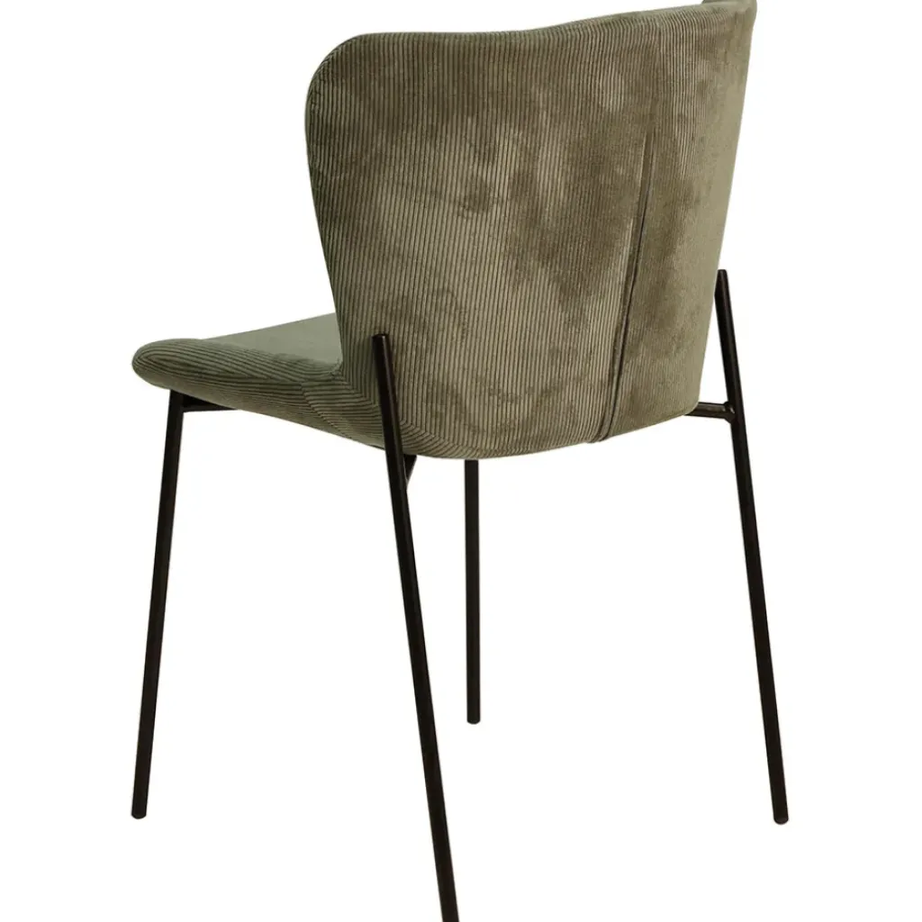 Fabrique de Styles Chaise de salle à manger en velours côtelé foncé - Holden* Chaises