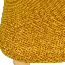 Fabrique de Styles Chaise de salle à manger en tissu et hévéa - Elsy* Chaises